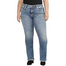 Silver Jeans Co. Women's Plus Size Suki Mid Rise Curvy Fit Bootcut Jeans