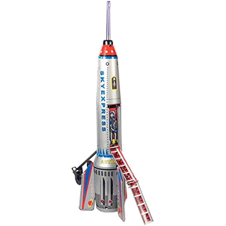 Off the Wall Toys Sky Express Tin Spaceship Rocket