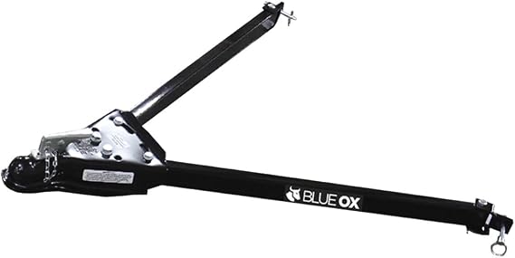 Blue Ox BX7322 Adventurer Adjustable Tow Bar Ball Coupler | Holds up to 5,000 lbs | Steel Construction | Folds Easily for Storage | Safety Cables are Not Included