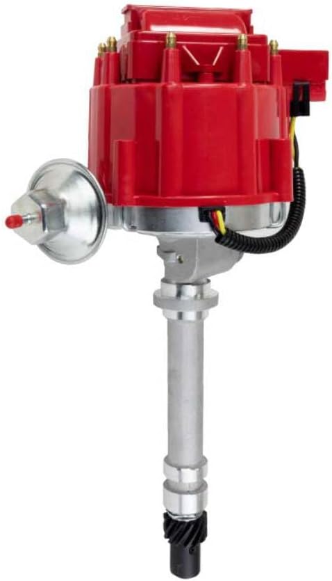 Top Street Performance HEI Distributor with Mechanical Tach Drive for Chevy Corvette V8 - Red
