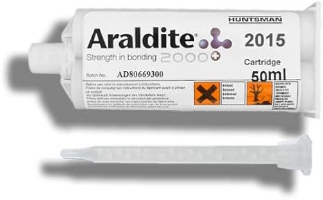 Araldite 2015-1 Toughened Epoxy Gel for SMC, GRP (Fiberglass) (50ml/1.7oz Cartridge)