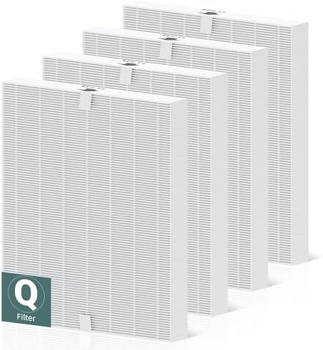 5510 5520 Replacement Filter Q for Winix 5510 5520 Plasmawave Air Purifier, 4-Pack High Efficiency Filter, Part # 1712-0123-00