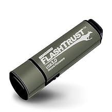Kanguru Flash Trust 64GB Secure Firmware Flash Drive Write Protect Switch SuperSpeed USB 3.0