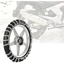 Reusable Anti Snow Chains,Portable Snow Tire Chain for Motorcycles,Emergency Snow Tire Chains Snow Tire Chains,Adjustable Anti Skid Tire Chains,Universal Tire Cable Belts for Motorcycles,Bicycles (A)