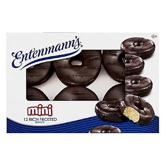 Entenmanns Mini Donuts Rich Frosted - 12 Ct
