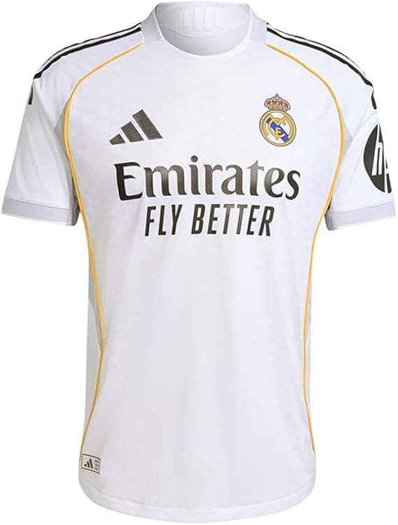 adidas Men's Real Madrid Home Authentic Match Soccer Jersey 25/26