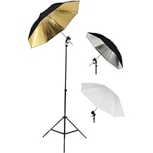 Photography Photo Studio Flash Mount Umbrellas Kit Three Umbrellas By Fancier Fan UB1