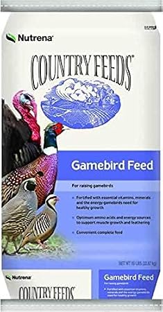 Nutrena Country Feeds Gamebird Turkey Grower Pellet 21% 50 Pounds