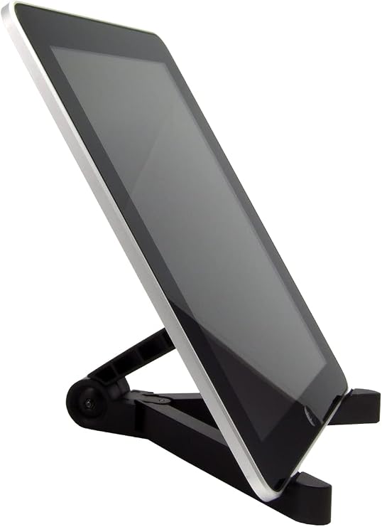 ARKON Mounts Portable Tablet Stand | Adjustable Viewing Angle | For Phones and Tablets | Fits Apple iPad, iPhone, Samsung Galaxy, Note, Switch, and more