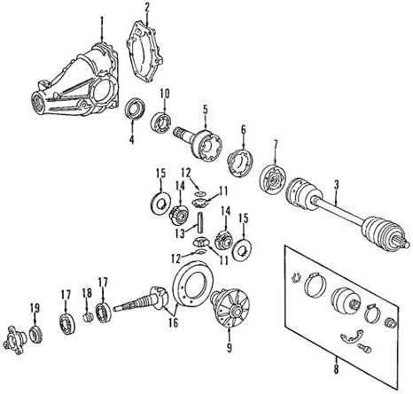 Mercedes-Benz 002 980 18 02, Differential Pinion Bearing