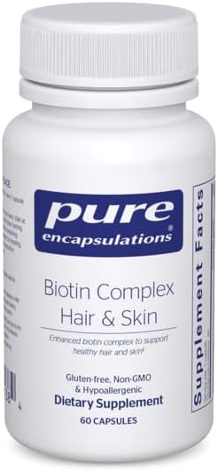 Pure Encapsulations Biotin Complex Hair & Skin, 60 Capsules