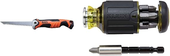 Klein Tools Folding Jab Saw + Stubby Screwdriver (8-in-1)
