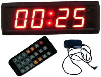 2.3" 4 Digits LED Digital Clock Countdown/up Function 12/24 Hour Display