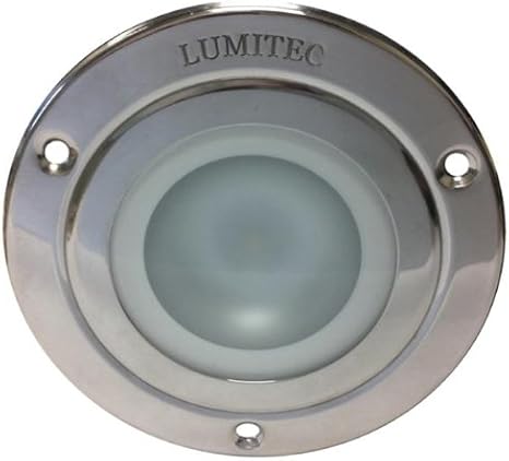 Lumitec 114118 Shadow Surface Mount Utility Light - Dimmable Red Blue & White Light Polished Stainless Steel Bezel