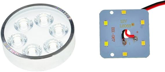 Motorcycle LED Headlights and Spotlights 2 Pcs Silver Aluminium Alloy 12v 600a Waterproof for Road and Night Riding