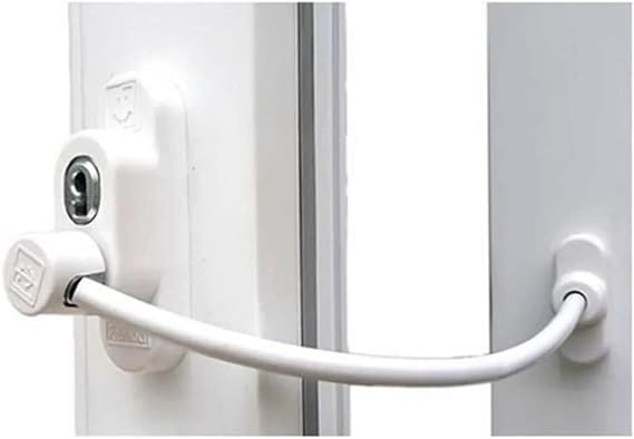 Bijutek Penkid Çelik Halatlı Kablolu Pvc Pencere Emniyet Çocuk Güvenlik Kilidi 5 ADET