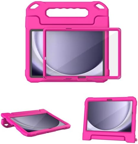 MAISON Kids Case for Samsung Galaxy Tab A9 Plus 11 Inch 2023 Release SM-X210X216X218 Shockproof Tab A9 Case with Built-in Screen Protector Lightweight Stand Tablet Cover Hot Pink