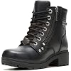 Harley-Davidson FOOTWEAR Womens Inman Mills Casual Boots Ankle Low Heel 1-2"