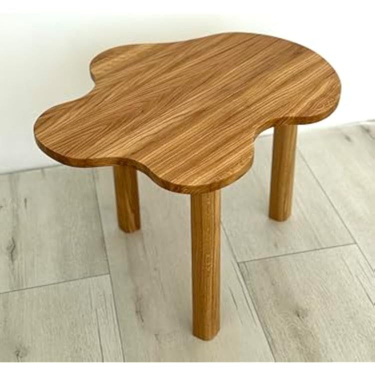 Coffee Table Wood Modern - Round Wood Coffee Table - Wooden Coffee Table - Living Room Coffee Table Cloudlet