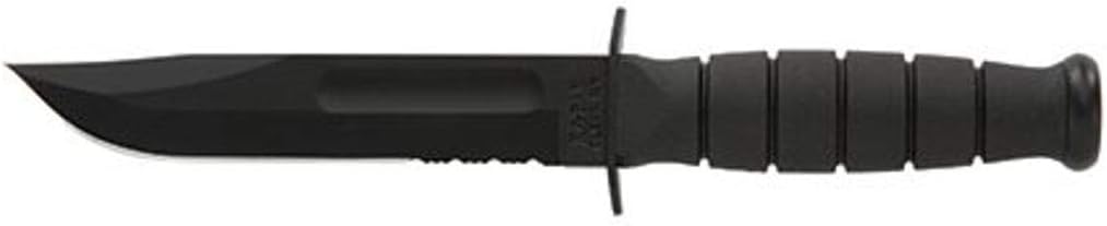KA-BAR 1259CP, Short, Serrated Edge, Hard Sheath, Black Lamb Pack, Medium