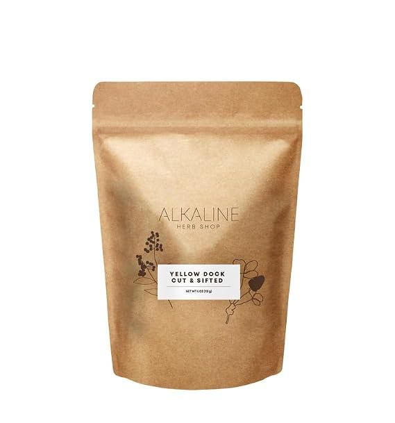 Alkaline Herb Shop Yellow Dock Root 4 oz Cut and Sifted - Organic or Wildcrafted Rumex Crispus from Albania (Lengua de Vaca, Curly Dock) - Root Only, for Bitter Herbal Tea