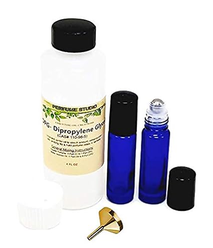 Make your own fragrances; 4.2oz DiPropylene Glycol, two 7ml Roll-ons, one small funnel (Perfume Oil Making Kit, Set)