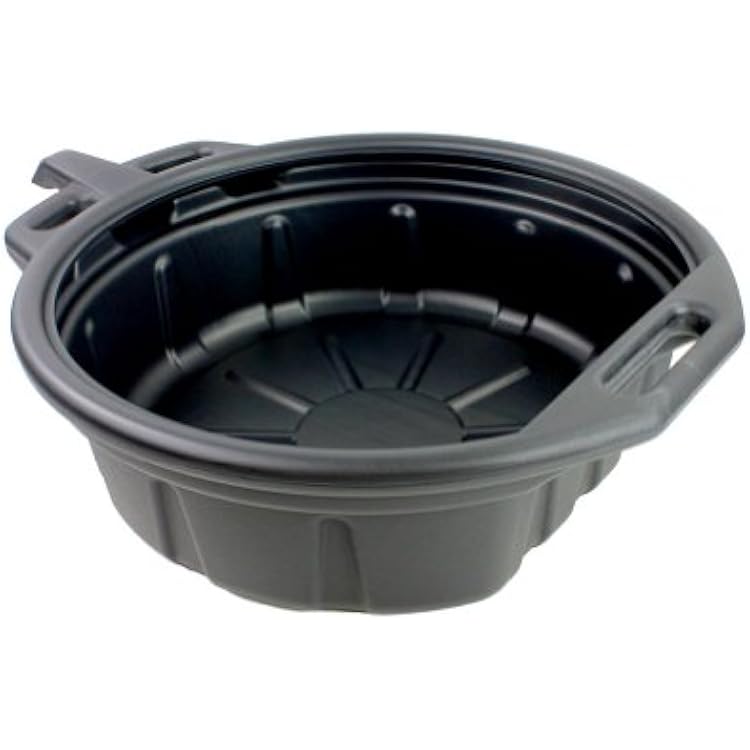 Capri Tools CP21024 Portable Oil Drain Pan, 2 gallon, Black