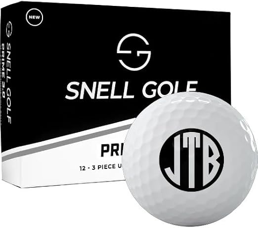 Snell Golf Prime 3.0 Monogrammed Golf Balls