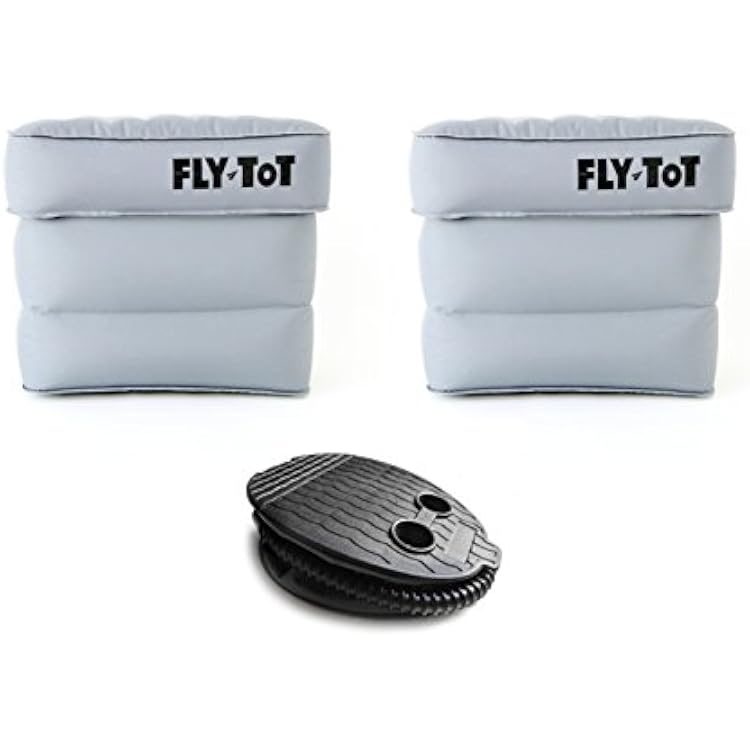 Inflatable Airplane Cushion Double Unit, with one foot pump