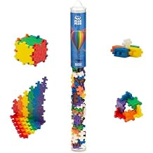 PLUS PLUS Open Play Tube 70 Piece Basic Color Mix Construction Building STEM | STEAM Toy, Interlocking Mini Puzzle Blocks for Kids