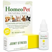 HomeoPet Joint Stress, Joint Support for Dogs and Cats, Liquid Pet Meds to Support Healthy Joint Movement, 15 Milliliters