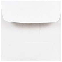 JAM Paper 2 3/8" x 2 3/8" Square Invitation Envelope - White - 25/Pack