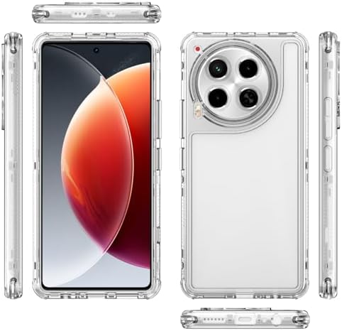 Compatible with Tecno Camon 30 5G Case,3 in 1 Anti-Fall and Shock-Absorbing Protective Cover Compatible with Tecno Camon 30 5G CL7 Case Cover Clear