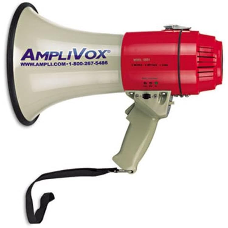 MityMeg Piezo Dynamic Megaphone, 15W, 58 Mile Range