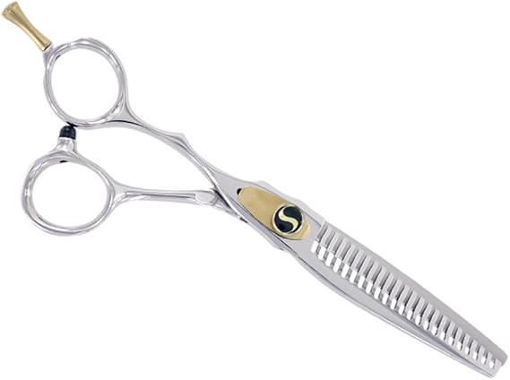 Sensei Shears Gsc 6" Left Hand Golden Crane 23 Tooth No Line Blending Shear