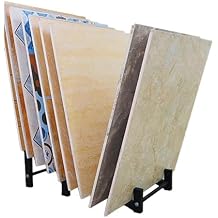 Floor Tile Display Stand, Ceramic Sample Display Rack, Floor Sample Holder for Retail, Art Storage Organizer, for Shops Exhibition Halls Events(30 * 28 * 63cm/11.8 * 11 * 24.8in)