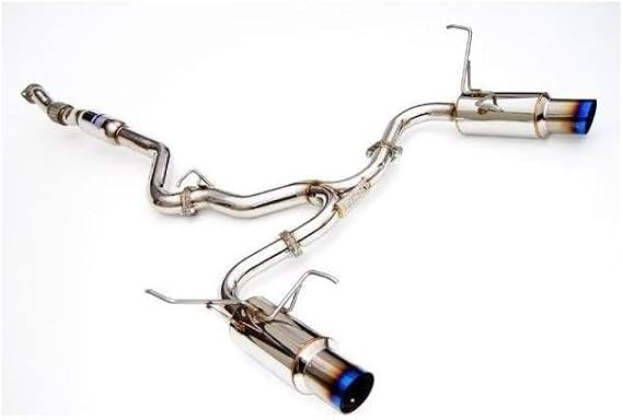 Invidia (HS08STIGTT) N1 Twin Outlet Single Layer Cat-Back Exhaust System with Titanium Tip for Subaru STI 5-Door