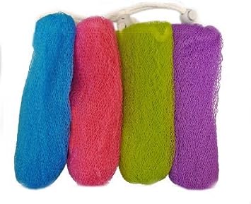 Exfoliating Mesh Soap Saver Pouch (4pk)(Color Assorted)