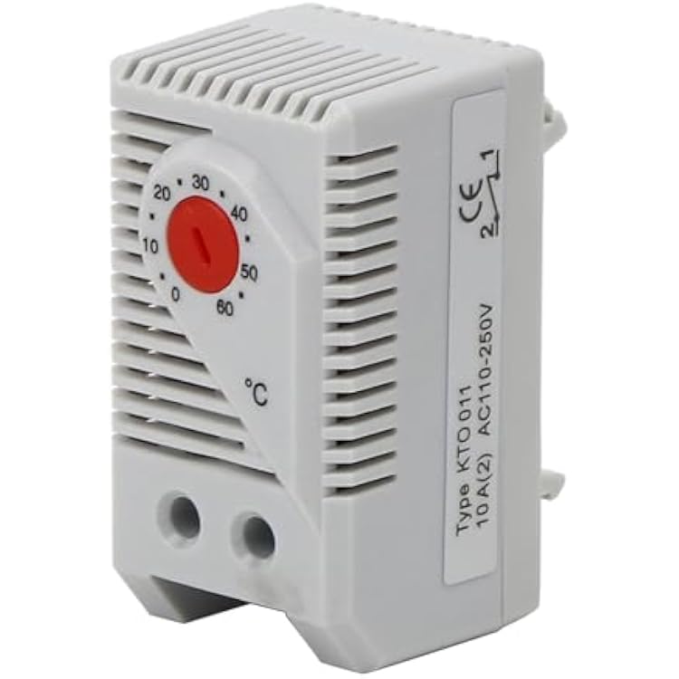 Mechanical Thermostat, 0-60 Adjustable Normally Close Temperature Controller SwitchKTO011