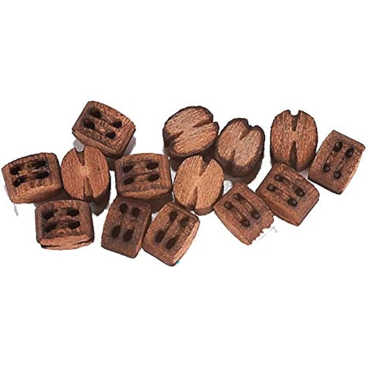 Model Shipways Beautiful Blocks 2 Sheave Wood Block 20 Pack 4.0 mm