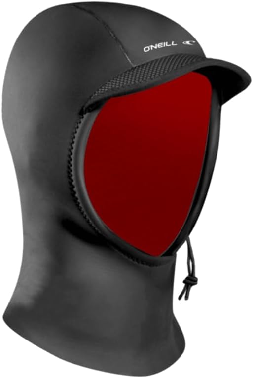 ONeill Psycho 1.5mm Neoprene Hood, Wind-Resistant Head Warmth and Protection for Cold Water Surfing and Diving