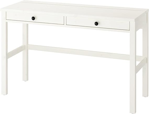 IKEA Hemnes Desk with 2 Drawers White Stain Size 47 1/4x18 1/2" 903.632.23