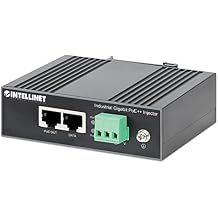 Intellinet Industrial Gigabit PoE++ Injector Up to 84W High Power for one PD, Handles Extreme Temps, Metal Housing, Powered via Terminal Block, DIN-Rail Mountable - 508919