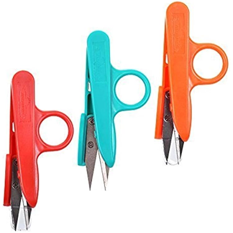 LOT OF 12PCS Random Color Sharp Point Quick-Clip Lightweight Speed Cutting Scissor for Sewing Random Color