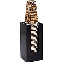 Disposable Paper Cup Dispenser, Acrylic Coffee Cup and Lid Storage Organizer Holder, Coffee Milk Tea Shop Restaurant Accessories Christmas Party Supplies