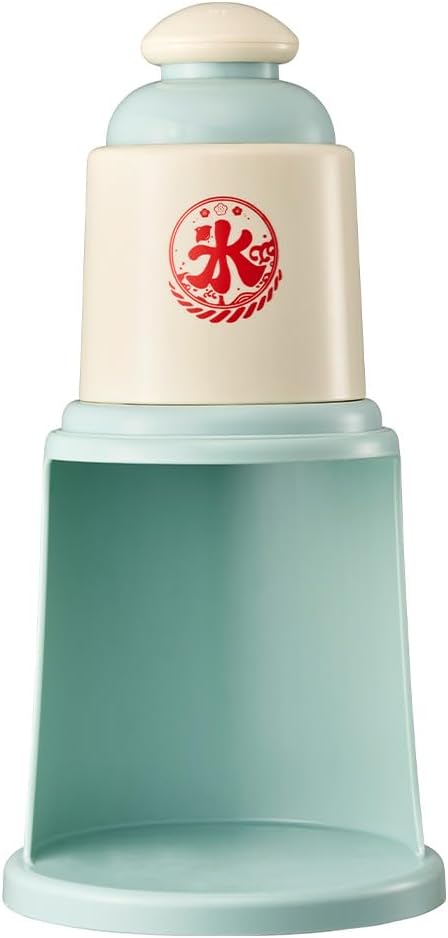 2024 Model Doshisha Electric Mobile Ice Machine, Compatible with Rose Ice, 2 Levels of Ice Fineness Adjustment, Compact Storage, Includes 2 Ice Molding Cups with Lids Small, Ice Green