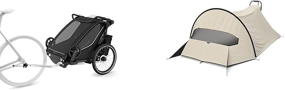 Thule Chariot Sport 2 Double Multisport with Wind & Sun Tarp UPF50+ Protection Bundle