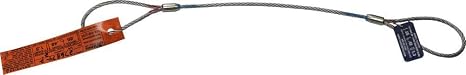 Single Leg Wire Rope Sling | 1.9 Ton Capacity | Domestic Eye to Eye Flemish Loop Ends | 7/16" Dia. | 4' Length | EIPS 6x25 IWRC | Hanes Supply (HSI) Heavy Duty Rigging Cable for Lifting and Towing