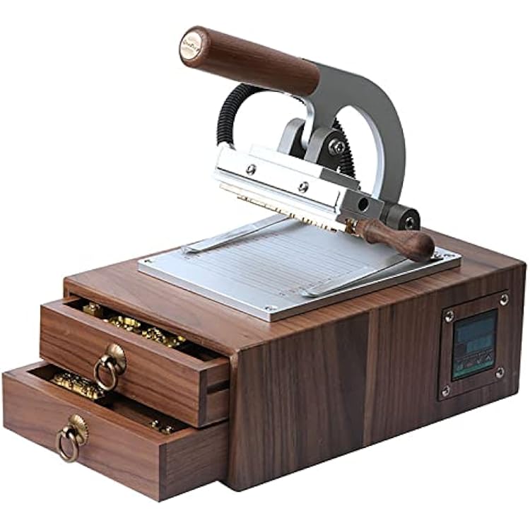 Letter Bronzing Machine, Hot Foil Stamping Machine, Digital Heat Press Leather Cloth Wood Paper Pressing Tool DIY English Numerals, Movable Type Combination
