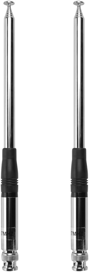 2pcs 27Mhz Antenna 9"-51" Telescope/Rod HT Antenna for CB Handheld/Portable Radio with BNC Connector